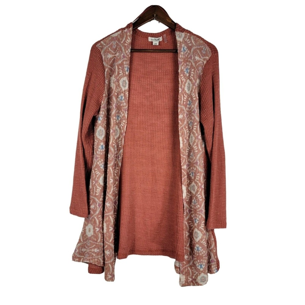 Simply Noelle Size L/XL 12-14 Open Front Cardigan Sweater